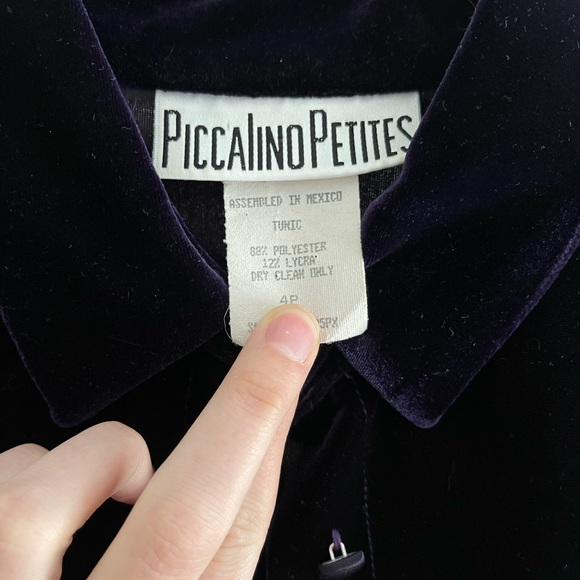 Vintage Deep Purple Blouse - Picture 4 of 4